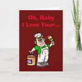 House Painter (Man) Verjaardag Kaart (Pas het aan! (Voorkant)