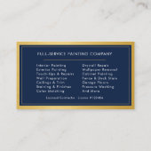 House Painter Metallic Painting Service Visitekaartje (Achterkant)