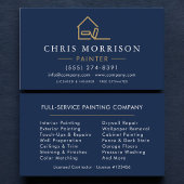 House Painter Navy Blue Gold Modern Visitekaartje