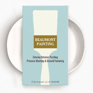 House Painter Paint Brush Logo Visitekaartje