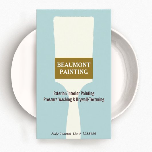 House Painter Paint Brush Logo Visitekaartje
