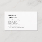 House Painter Painted Wood Visitekaartje (Achterkant)