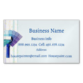 House Painter Painting Wallpapering Business Car Magnetisch Visitekaartje (Voorkant)