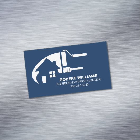 House Painter Professional Blue Magnetisch Visitekaartje (Voorbeeld)