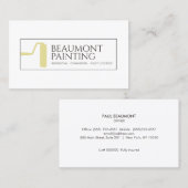 House Painter Roller Brush Visitekaartje (Voorkant / Achterkant)