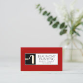 House Painter Roller Brush Visitekaartje (Staand voorkant)