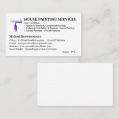 House Painter Service Paint Roll Eenvoudig Visitekaartje (Voorkant / Achterkant)