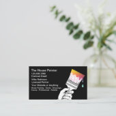 House Painter Unique Modern Business Cards Visitekaartje (Staand voorkant)