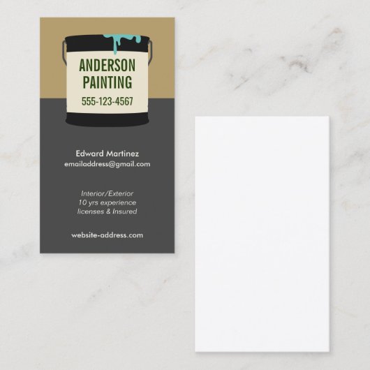 House Painter Visitekaartje (Voorkant / Achterkant)