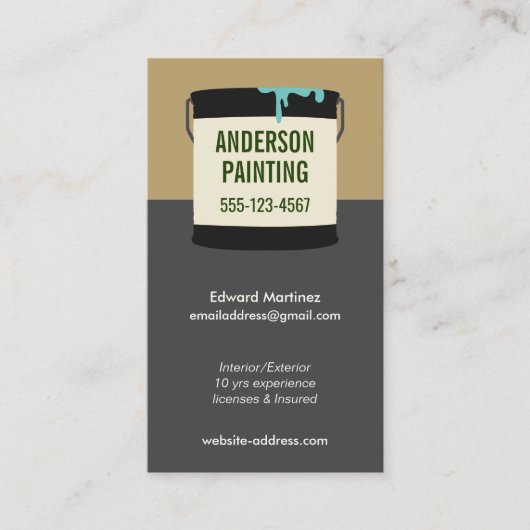 House Painter Visitekaartje (Voorkant)