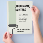 House Painters-flyer met aangepaste tekst Flyer (Hand)