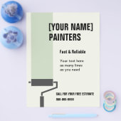 House Painters-flyer met aangepaste tekst Flyer (Enkel)