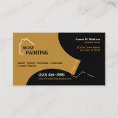 House Painting Company Black | Goud Visitekaartje (Voorkant)