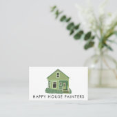House Painting Handyman Construction Social Icons Visitekaartje (Staand voorkant)