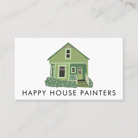 House Painting Handyman Construction Social Icons Visitekaartje (Voorkant)