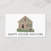 House Painting Handyman Construction Social Icons Visitekaartje (Voorkant)
