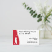 House Painting Modern Business Card Template Visitekaartje (Staand voorkant)