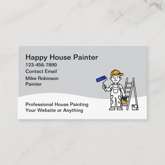 House Painting Service Business Cards Visitekaartje (Voorkant)