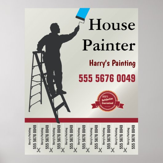 House Painting Service Small Business Flyer Poster (Voorkant)