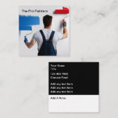 House Painting Services Modern Painter Vierkante Visitekaartje (Voorkant / Achterkant)