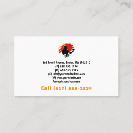 House Painting Services | verfrol Visitekaartje (Achterkant)