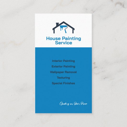 House Painting Visitekaartje (Achterkant)