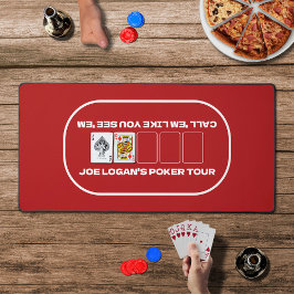 House Party Texas Hold'em Rode Witte Poker Tafel Bureaumat