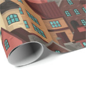 House Pattern Cadeaupapier (Rol Hoek)