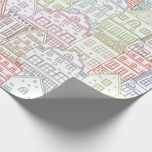 House Pattern Cadeaupapier (Hoek)
