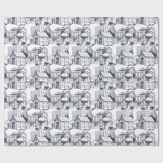 House Pattern Cadeaupapier (Vlak)