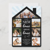 House Photo Collage Family Change Address Moving Aankondiging (Voorkant)