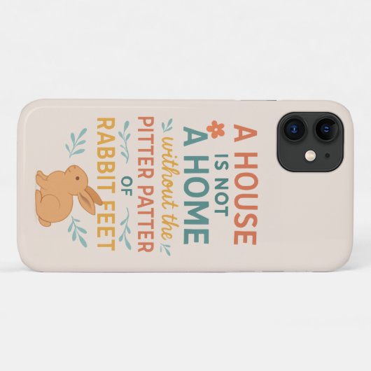 House pitter patter rabbit feet Case-Mate iPhone case (Achterkant (horizontaal))