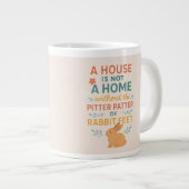 House pitter patter rabbit feet grote koffiekop (Voorkant rechts)