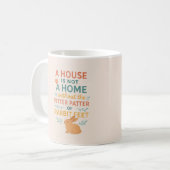 House pitter patter rabbit feet koffiemok (Voorkant links)