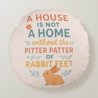 House pitter patter rabbit feet rond kussen