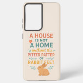 House pitter patter rabbit feet samsung galaxy hoesje (Achterkant)