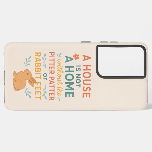 House pitter patter rabbit feet samsung galaxy hoesje (Linkerkant)