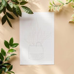 House plant, met plant bekleed Kladblok<br><div class="desc">Plant van het huis,  met plant bekleed Notitieblok met gelijkzijdige bekleding,  in een overeenkomstige kleur.</div>