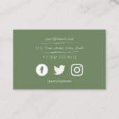 House plant shop, social media visitekaartje (Achterkant)