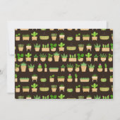 House Planten Cactus Dark Brown New Home Announge Aankondiging (Achterkant)