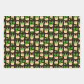 House Planten Cactus on Dark Brown Wrapping Paper  (Voorkant 3)