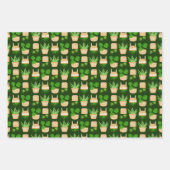 House Planten Cactus on Dark Green Wrapping Paper  (Voorkant 3)