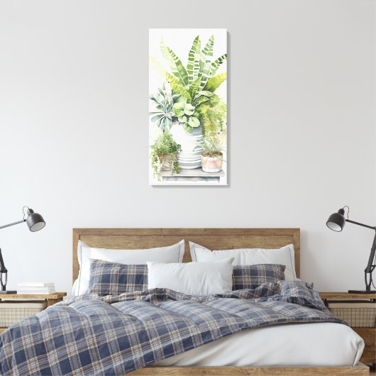 House Plants Canvas Afdruk (Insitu (Slaapkamer))
