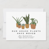House Plants Have Moved Illustrated Moving Aankondiging (Voorkant)