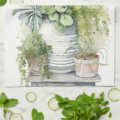 House Plants Theedoek (Gevouwen)