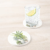 House Plants Zandsteen Onderzetter (Zijkant)