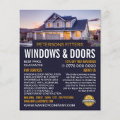 House Portret, Window & Deuren Fitter Company Flyer (Voorkant)