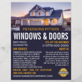 House Portret, Window & Deuren Fitter Company Flyer (Voorkant)