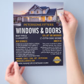 House Portret, Window & Deuren Fitter Company Flyer (Hand)