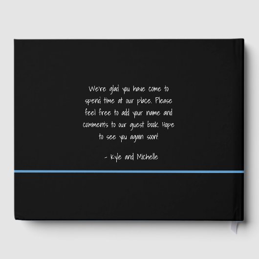 House Rental Hospitality Your Photo Gastenboek (Achterkant)